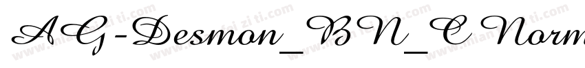 AG-Desmon_BN_C Normal字体转换
